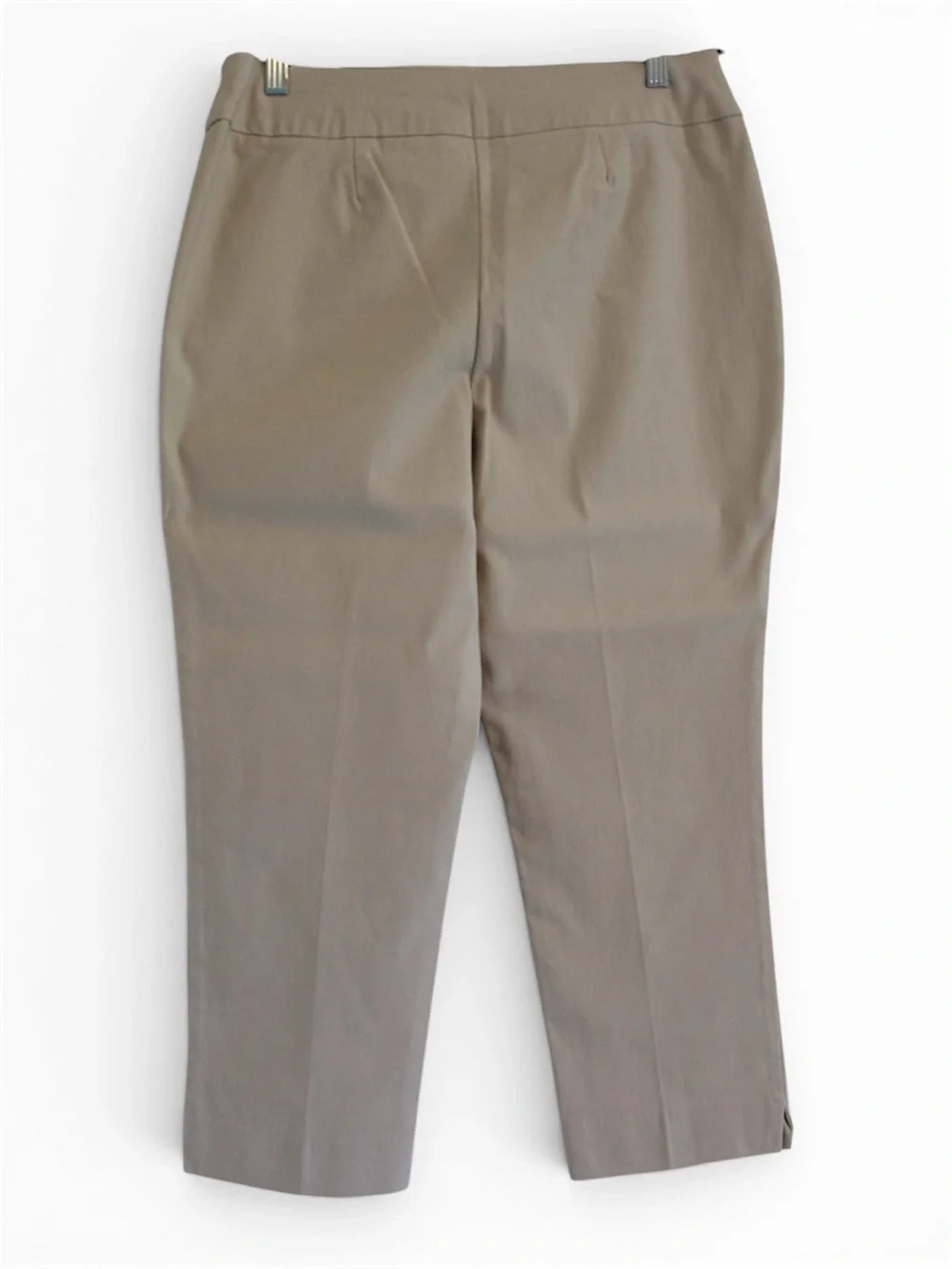 Chico’s So Slimming Bridgette Cropped Pants Khaki Sz 1.5 - Picture 3 of 6
